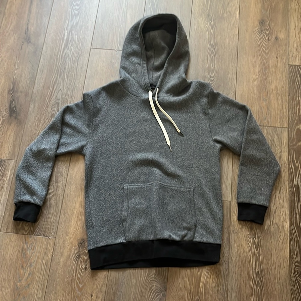 Very soft dark gray hoodie